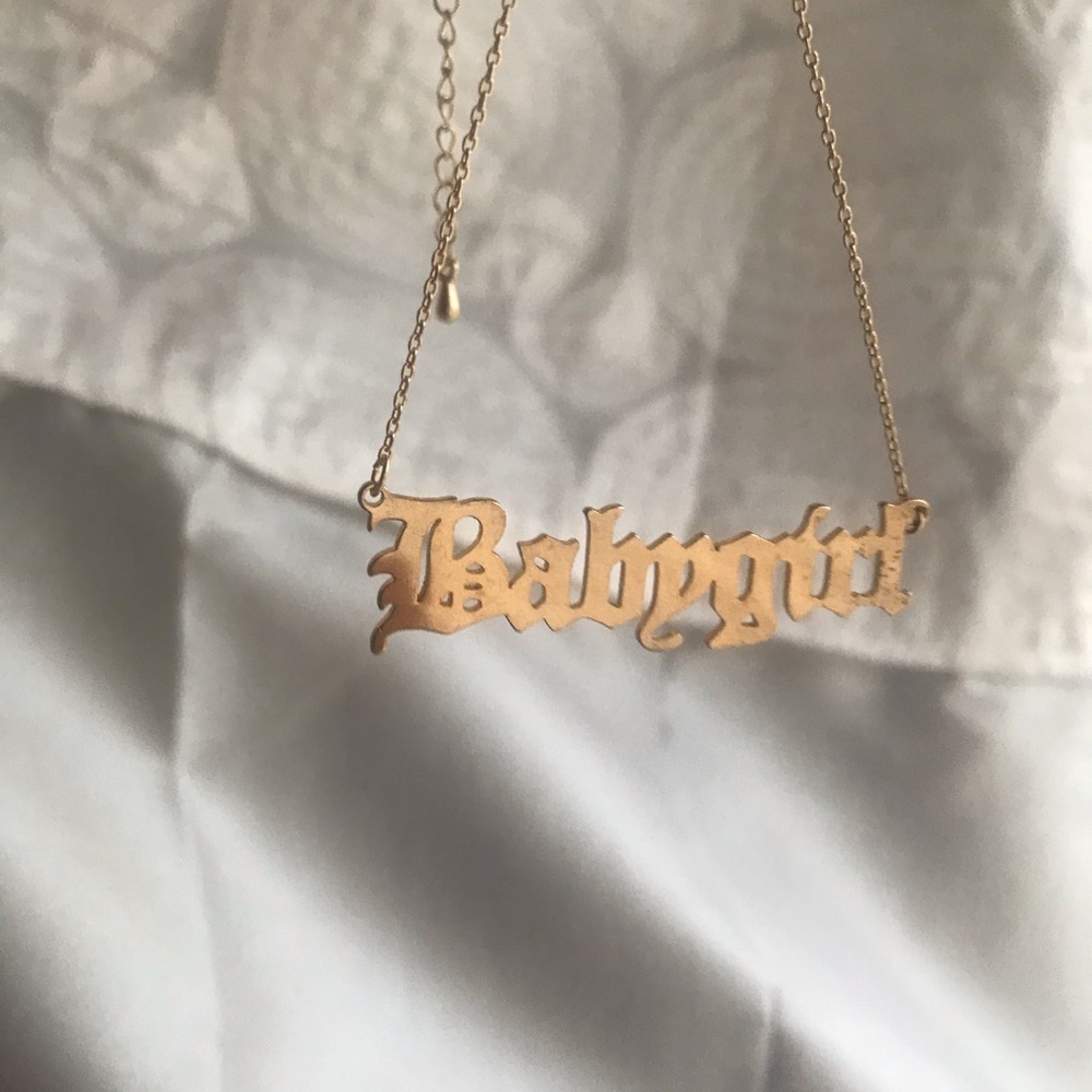 SOLD ON DEPOP❌“Baby Girl” Necklace 💛